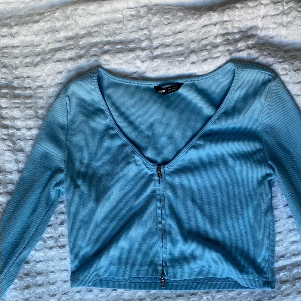 Blue Long Sleeve Top Size S